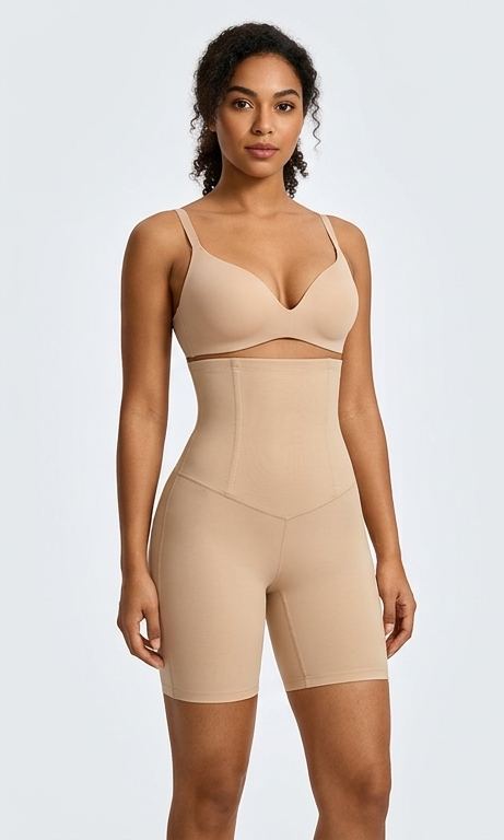 Elegantea Silhouette – wyszczuplające spodenki modelujące z wysokim stanem